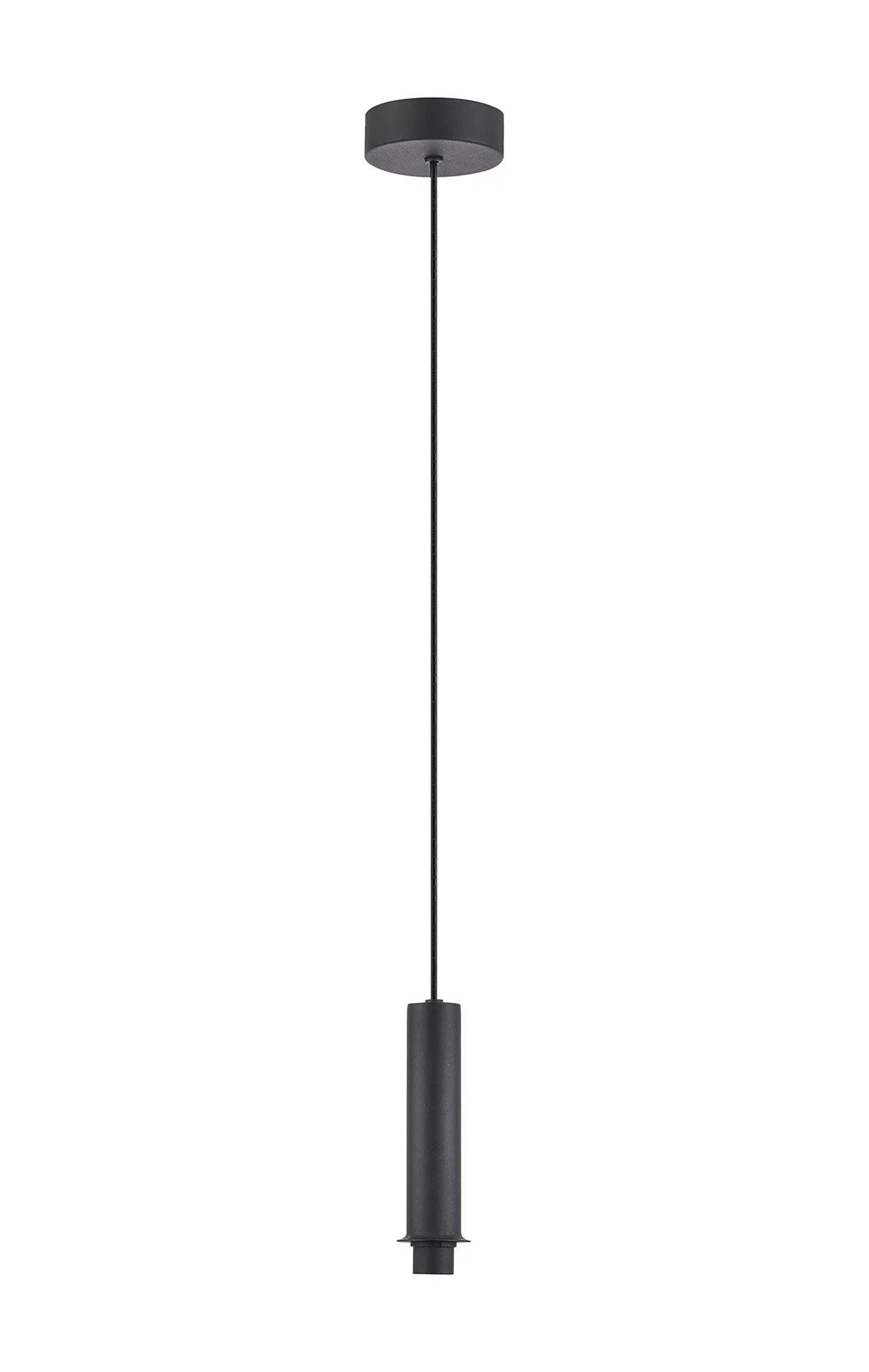 D1008BL  Wick 1.7m 1 Light Pendant, 1 x G9, Satin Black